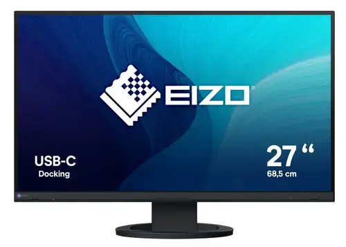 Monitor IPS LED EIZO 27inch EV2720S-BK, WQHD (2560 x 1440), HDMI, DisplayPort, Boxe, Pivot (Negru)