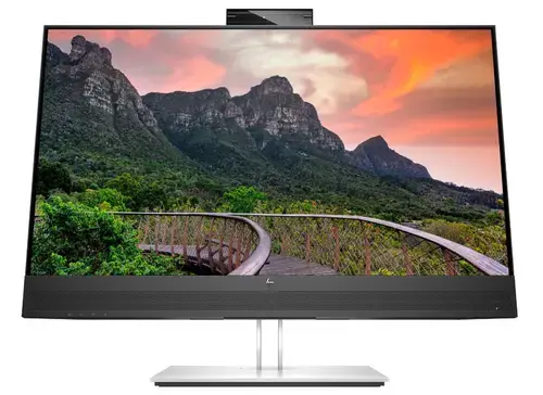 Monitor IPS LED HP 27inch 40Z29AA, QHD (2560 x 1440), HDMI, DisplayPort, Retea, Camera Web 5Mpx, Boxe (Negru/Argintiu)