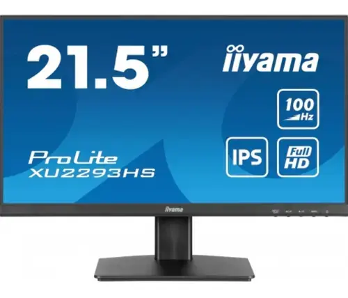 Monitor IPS LED Iiyama 21.5inch XU2293HS-B6, Full HD (1920 x 1080), HDMI, DisplayPort, Boxe, 100 Hz, 1 ms (Negru)