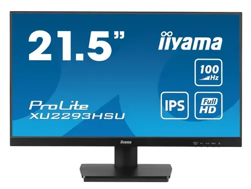 Monitor IPS LED Iiyama 21.5inch XU2293HSU-B7, Full HD (1920 x 1080), HDMI, DisplayPort, Boxe, 100 Hz, 1 ms (Negru)