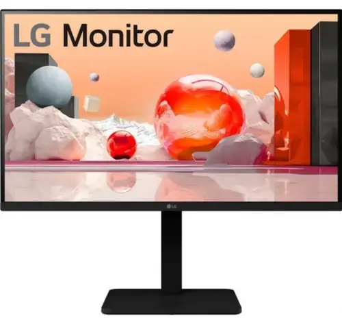 Monitor IPS LED LG 27inch 27BA550-B, Full HD (1920 x 1080), VGA, HDMI, DisplayPort, Boxe, Pivot, 100 Hz, 5 ms (Negru)