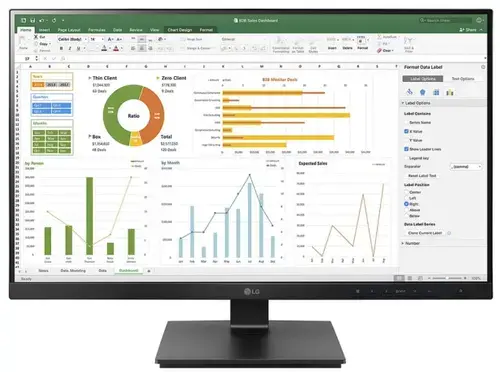 Monitor IPS LED LG 27inch 27BN55UP-B, UHD (3840 x 2160), HDMI, DisplayPort, Pivot (Negru)