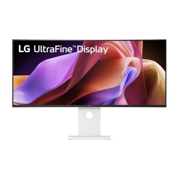 Monitor IPS LED LG 39.7" 40U990A-W, 5K2K 5120 x 2160, HDMI, DisplayPort, Ecran curbat, Boxe, 120 Hz Alb