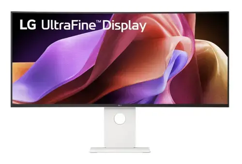Monitor IPS LED LG 39.7inch 40U990A-W, 5K2K (5120 x 2160), HDMI, DisplayPort, Ecran curbat, Boxe, 120 Hz (Alb)
