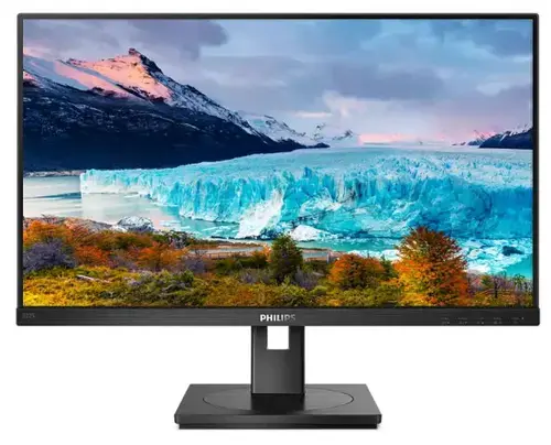Monitor IPS LED Philips 21.5inch 222S1AE/00, Full HD (1920 x 1080), VGA, DVI, HDMI, DisplayPort, Boxe, Pivot (Negru)