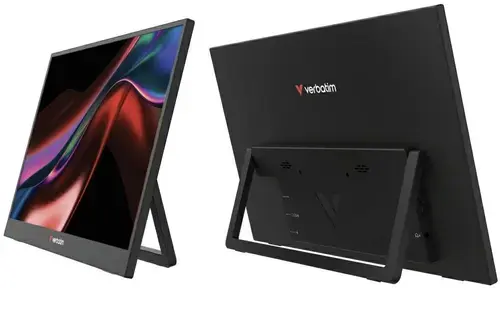 Monitor IPS LED Portabil Verbatim 15.6inch Light, Full HD (1920 x 1080), Mini HDMI, Boxe (Negru)