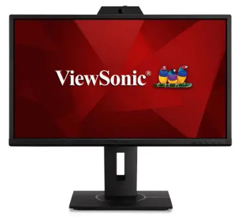 Monitor IPS LED ViewSonic 23.8inch VG2440V, Full HD (1920 x 1080), VGA, HDMI, DisplayPort, Boxe, Camera WEB, Pivot (Negru)