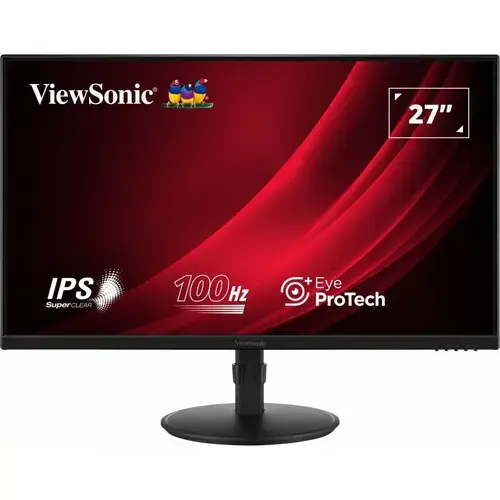Monitor IPS LED ViewSonic 27inch VG2708A, Full HD (1920 x 1080), VGA, HDMi, DisplayPort, Boxe, Pivot, 100 Hz, 5 ms (Negru)