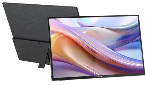 Monitor IPS LED Zeuslap 16inch P16T, WUXGA (1920 x 1200), Mini HDMI, USB-C, Touchscreen (Negru)