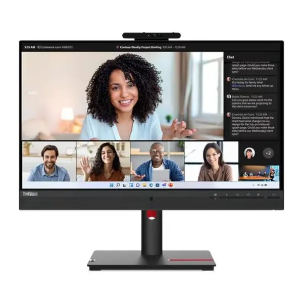 Monitor LED Lenovo ThinkVision T24mv-30 23.8 inch FHD IPS 4 ms 75 Hz Webcam USB-C