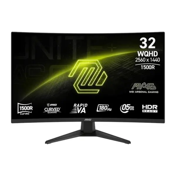 Monitor LED MSI Gaming MAG 321CQF E18 Curbat 31.5 inch QHD VA 0.5 ms 180 Hz HDR FreeSync