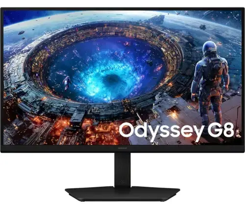 Monitor LED Samsung Gaming Odyssey G8 G80HF LS27HG806EFXEN 27 inch 5K / QHD IPS 1 ms Dual mode 180 Hz / 360 Hz HDR FreeSync Premium & G-Sync Compatible (Negru)
