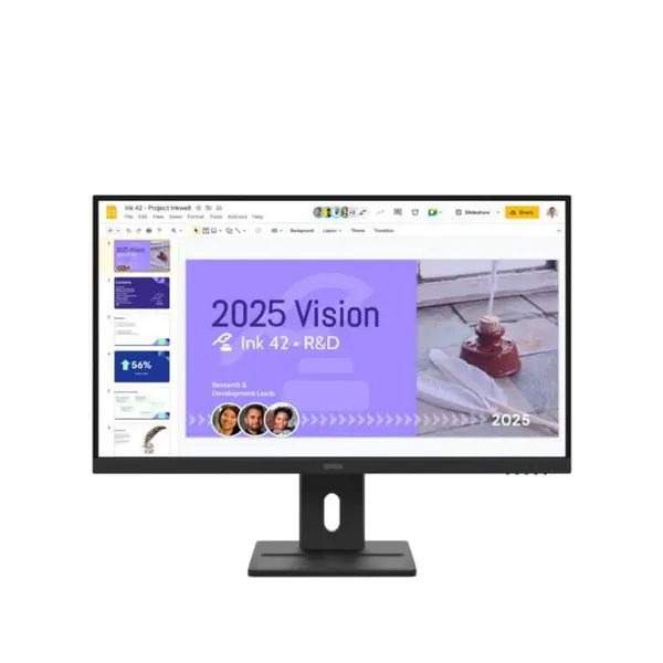 Monitor Lenovo ThinkVision E27Q-40, 27", IPS, QHD, 100Hz, Boxe integrate, Low Blue Light, Flicker Free, Negru