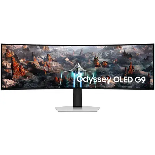 Monitor OLED Samsung Odyssey G9, 49inch, WQHD, Ecran curbat, FreeSync, 240Hz, 0.03Ms (Alb)