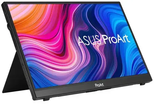 Monitor Portabil IPS LED Asus ProArt 14inch PA148CTV, Full HD (1920x1080), microHDMI, USB Type-C, Touchscreen, Boxe, Pivot (Negru)