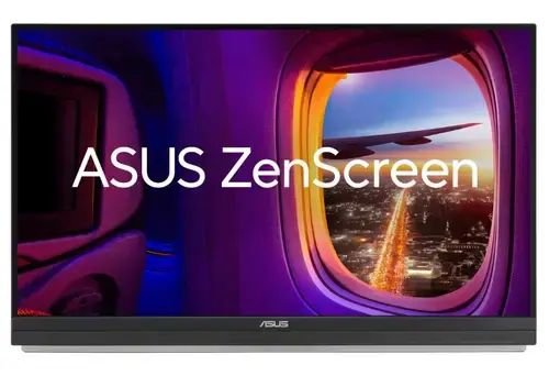 Monitor Portabil IPS LED ASUS ZenScreen 27inch MB27ACF, QHD (2560 x 1440), HDMI, Boxe, 100 Hz, 5 ms (Negru)