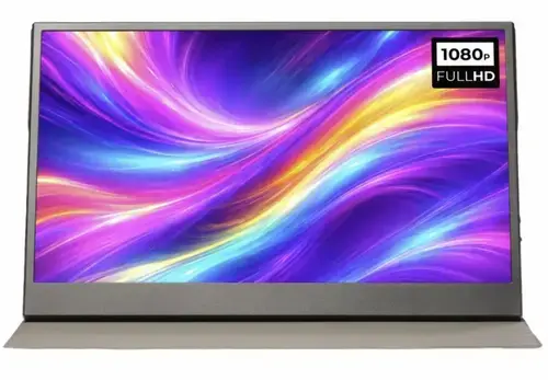 Monitor Portabil IPS LED Denver 15.6inch PMO-15604 Full HD (1920 x 1080), 60Hz, 1xMini HDMI, 2xUSB-C (Gri)