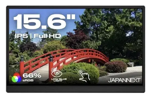 Monitor Portabil IPS LED JAPANNEXT 15.6inch JN-MD-i156F-T-LE, Full HD (1920 x 1080), Mini HDMI, USB Tip-C (Negru)