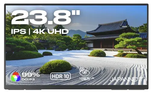 Monitor Portabil IPS LED JAPANNEXT 23.8inch JN-MD-IPS238U-C6, UHD (3840x2160), HDMI, USB-C (Negru)