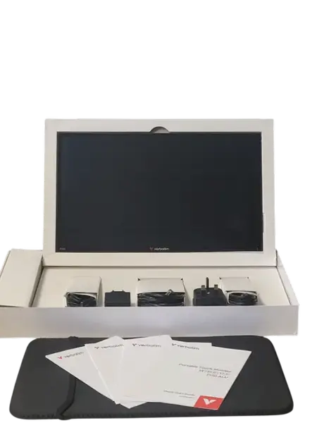 Monitor Portabil IPS LED Verbatim 17.3inch PMT-17, Full HD (1920 x 1080), HDMI, Touchscreen, AMD FreeSync (Negru)