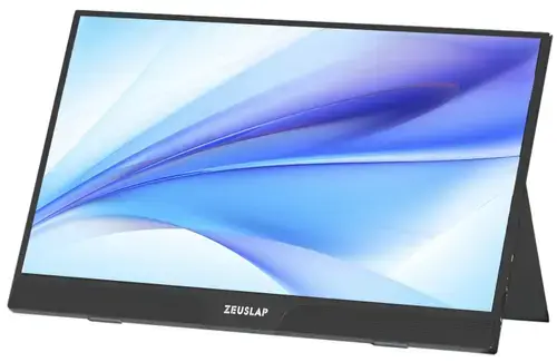 Monitor Portabil IPS LED Zeuslap 15.6inch Z15ST, Full HD (1920 x 1080), Mini HDMI, USB-C (Negru)