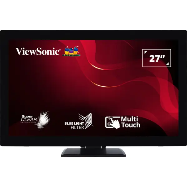 Monitor portabil ViewSonic TD2760, 27", Full HD, 60Hz, 6ms, SuperClear, Negru