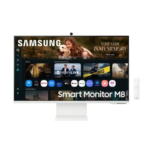 Monitor Samsung 32" LS32FM801UUXDU, LED VA, 4K UHD, 60Hz, 4ms, Alb