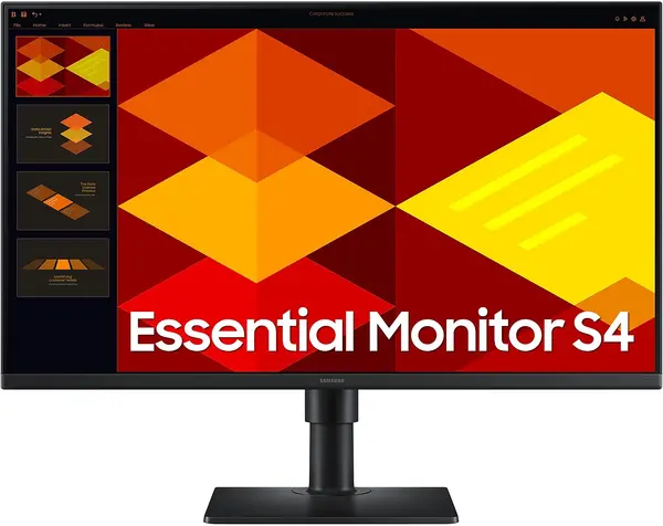 Monitor Samsung - S4 LS27D406GA, 27'', IPS, LED, Anti-Glare, USB Hub, black