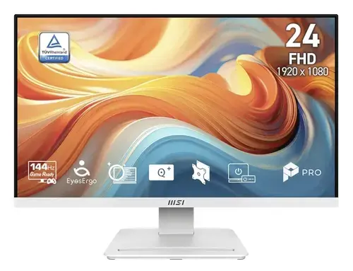 Monitor VA LED MSI 23.8inch PRO MP241W E14V, Full HD (1920 x 1080), HDMI, DisplayPort, 144 Hz, 1 ms (Alb)