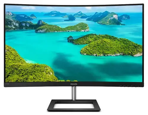 Monitor VA LED Philips 27inch 272E1CA/00, Full HD (1920 x 1080), VGA, HDMI, DisplayPort, Boxe, Ecran Curbat, 75 Hz (Negru)