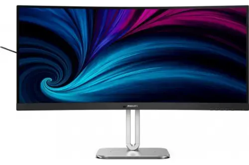 Monitor VA LED Philips 34inch 34B2U5600C/00, WQHD (3440 x 1440), HDMI, DisplayPort, Boxe, 120 Hz (Negru/Argintiu)