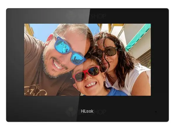 Monitor videointerfon IP interior HiLook VI-H460W, ecran tactil 7 inch, 1024x600, Wi-Fi 2.4 GHz, PoE, Hik-Connect, slot SD 128 GB