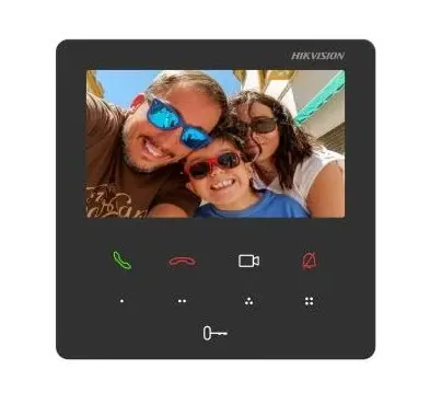Monitor videointerfon TCP/IP Wireless Hikvision DS-KH6110-WE1, TFT, LCD 4.3 inch, 9 butoane, PoE