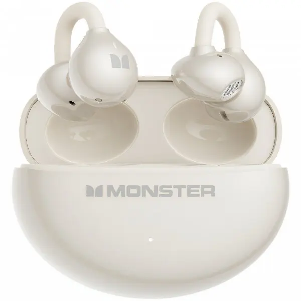 MONSTER Casti Handsfree, Bluetooth, Monster AirClip AC200, TWS, Crem Deschis
