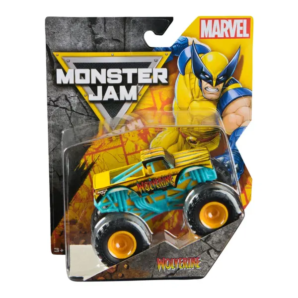 MONSTER JAM MARVEL CAMION GIGANT WOLVERINE SCARA 1 LA 64