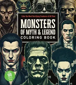Monsters of Myth and Legend Coloring Book. Color the Most Horrifying Creatures of All Time - Over 100 Pages to Color!, Paperback/Editors of Chartwell Books