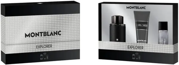 Mont Blanc Explorer Set- Apă de parfum , 100 și 15 ml + Gel de duș, 100 ml