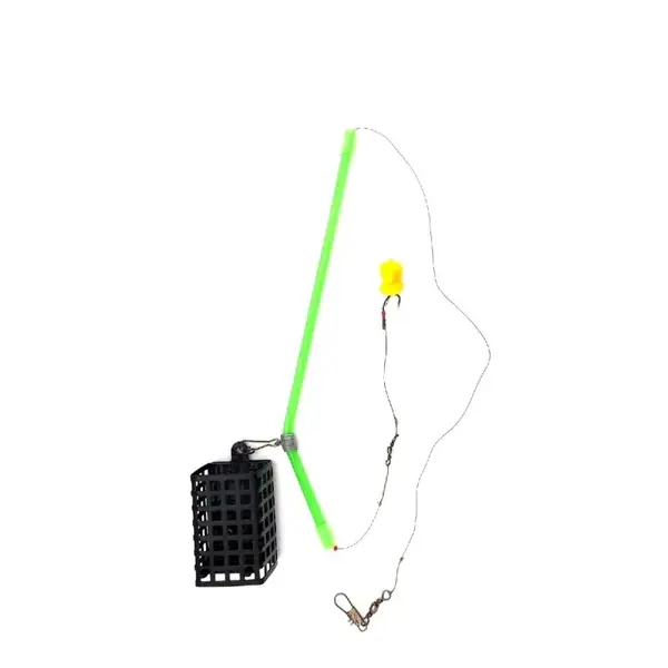Montura cos feeder de 50 g cu tub anti-tangle carlig de 10