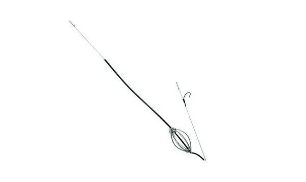 Montura pescuit crap prokarpfishing, carlig legat pe fir de par cu momitor de 25 g