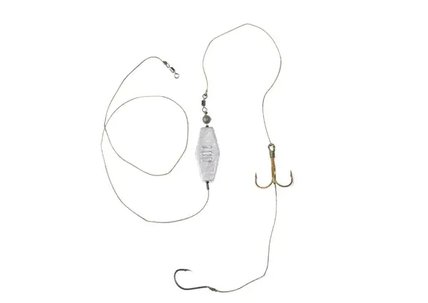 Montura pescuit somn prokarpfishing fir textil cu ancora si carlig 5/0
