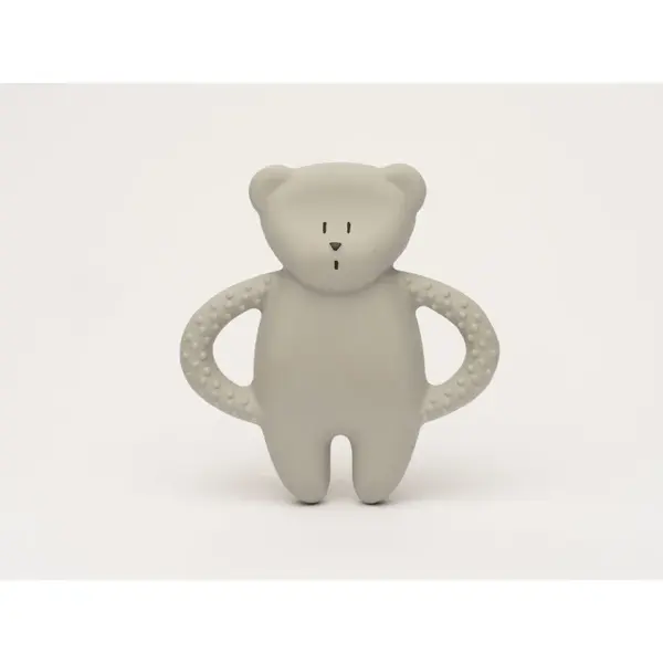 Moonie Natural Teether Grey jucărie pentru dentiție 1 buc
