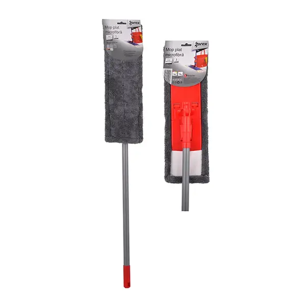 Mop plat din microfibra cu coada telescopica 140 cm Mop plat din microfibra cu coada telescopica 140 cm