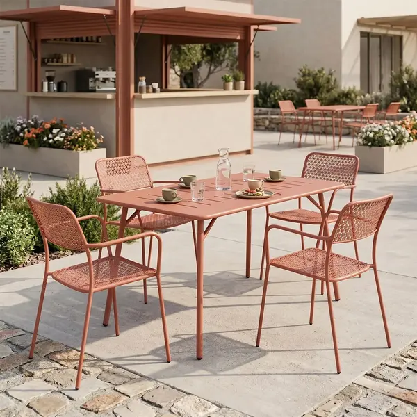 Moraja Federal set pakoworld, 5 piese, teracota, metal, 140x80x72cm Moraja Federal set pakoworld, 5 piese, teracotă, metal, 140x80x72cm