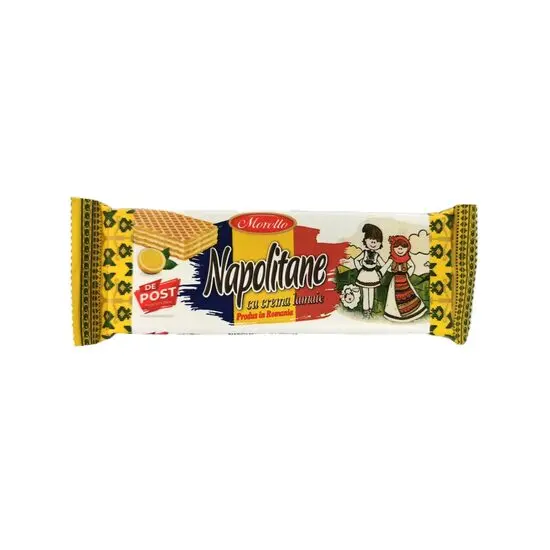 Morello Napolitane de post cu cremă de lămâie 50 g Engros