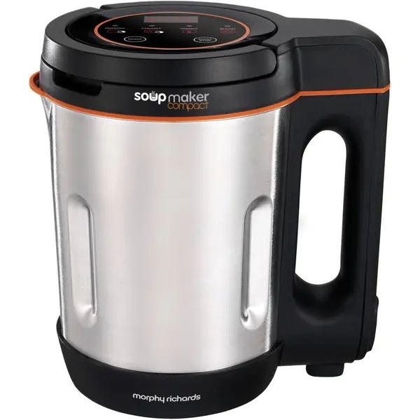 Morphy Richards Aparat preparat supa crema Morphy Richards, 900 W ,1 litru, 4 functii, Negru/Argintiu