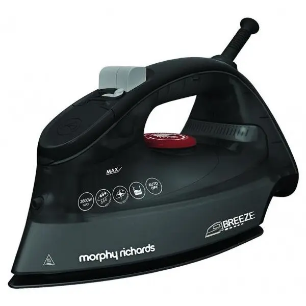Morphy Richards Fierului de calcat cu abur, Morphy Richards, Iron Steam, 2800 W, Black Ceramic