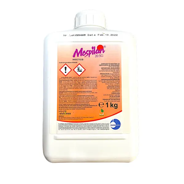 Mospilan 20SG 1 kg, insecticid sistemic, Nippon Soda (cartof, grau, porumb, ardei solarii, castraveti solarii, varza, ceapa, mar, prun, par, rapita, vita de vie) - Default Title