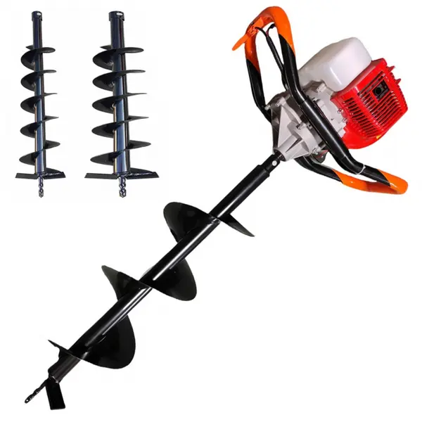 Motoburghiu, Foreza de Pamant si Gheata, CAMPION, 8.5CP, 2 Burghie incluse, 100mm, 200mm