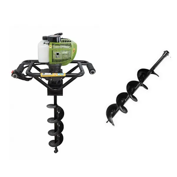 Motoburghiu Pamant Procraft GD62 - Putere 2.5 CP + 2 burghie 100, 200 mm