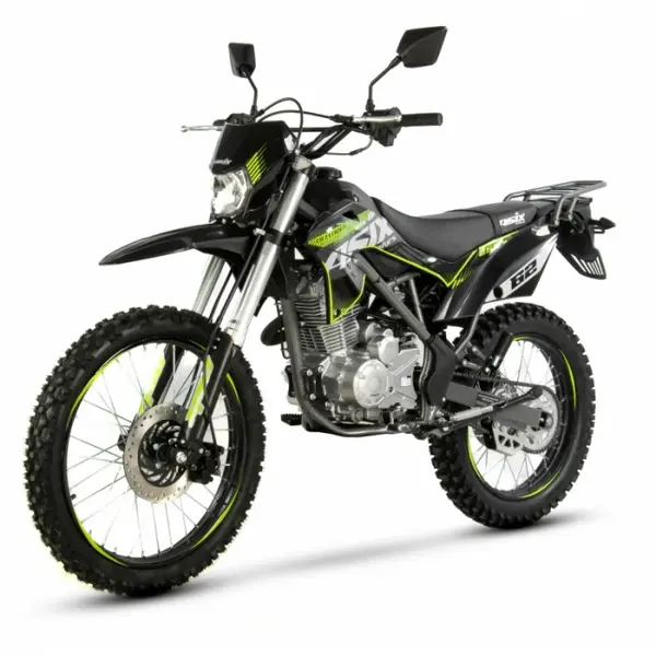 Motocicleta Cross Enduro Asix XB72, 150cc, roti 19 16 , culoare negru lime, pornire electric picior